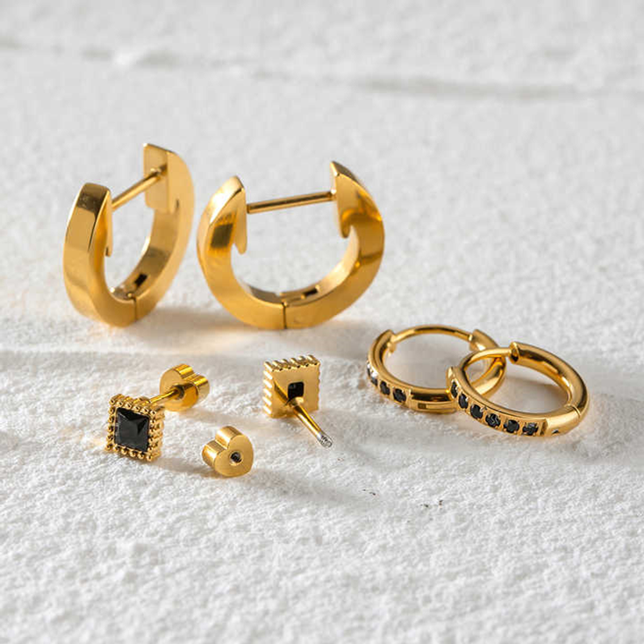 Crystal Studs-Combo