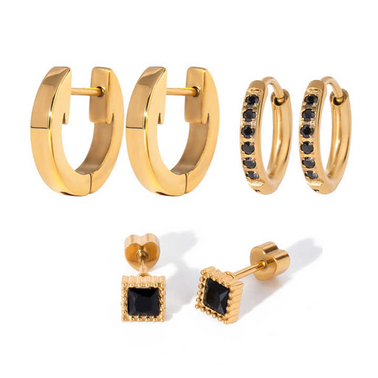 Crystal Studs-Combo